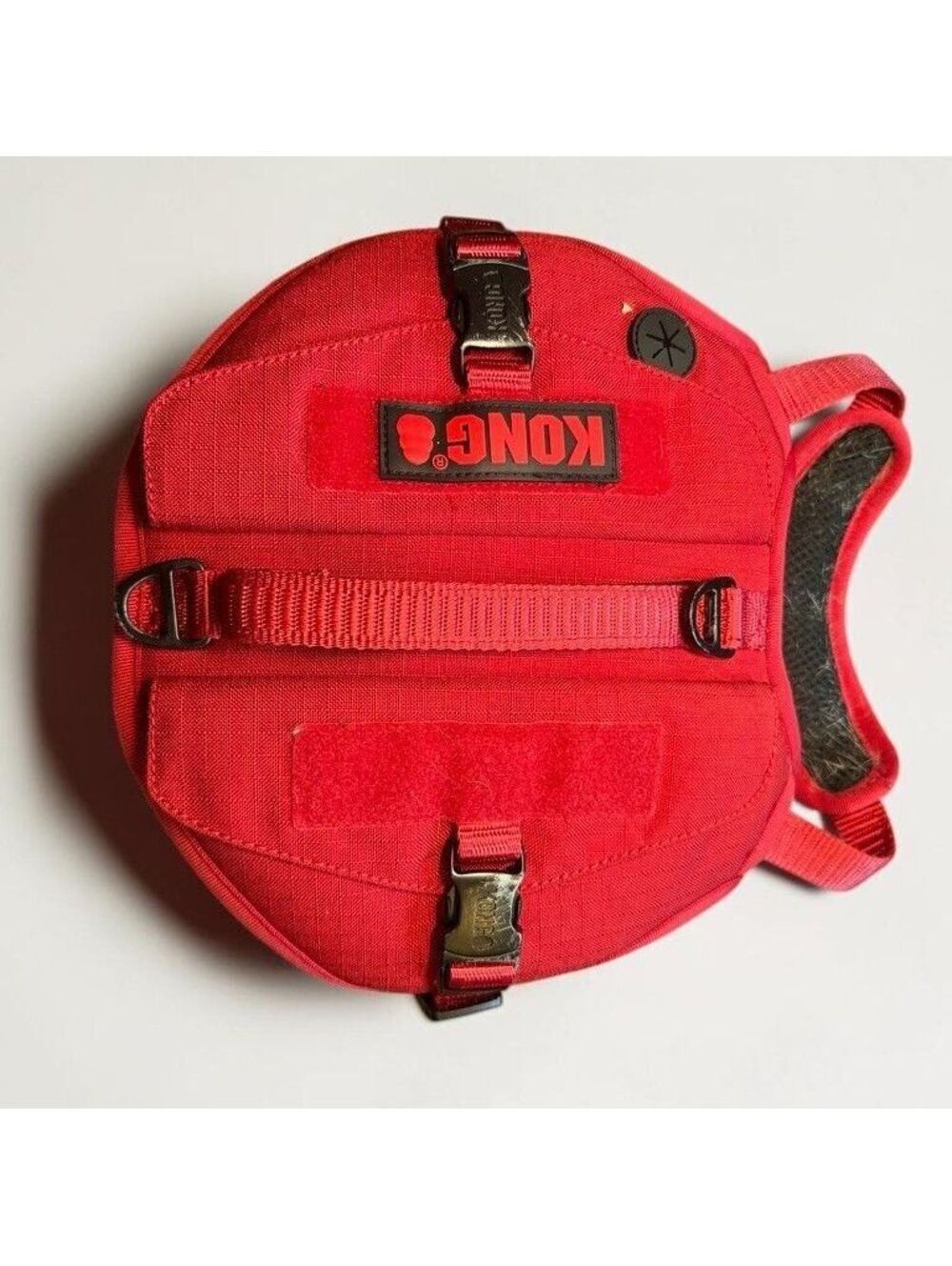 KONG Scout Travel Day Dog Pack Small Red Backpack Harness Saddle Bags